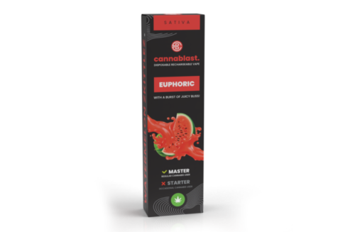 Cannablast Euphoric Watermelon Zkittlez Vape – 1ml